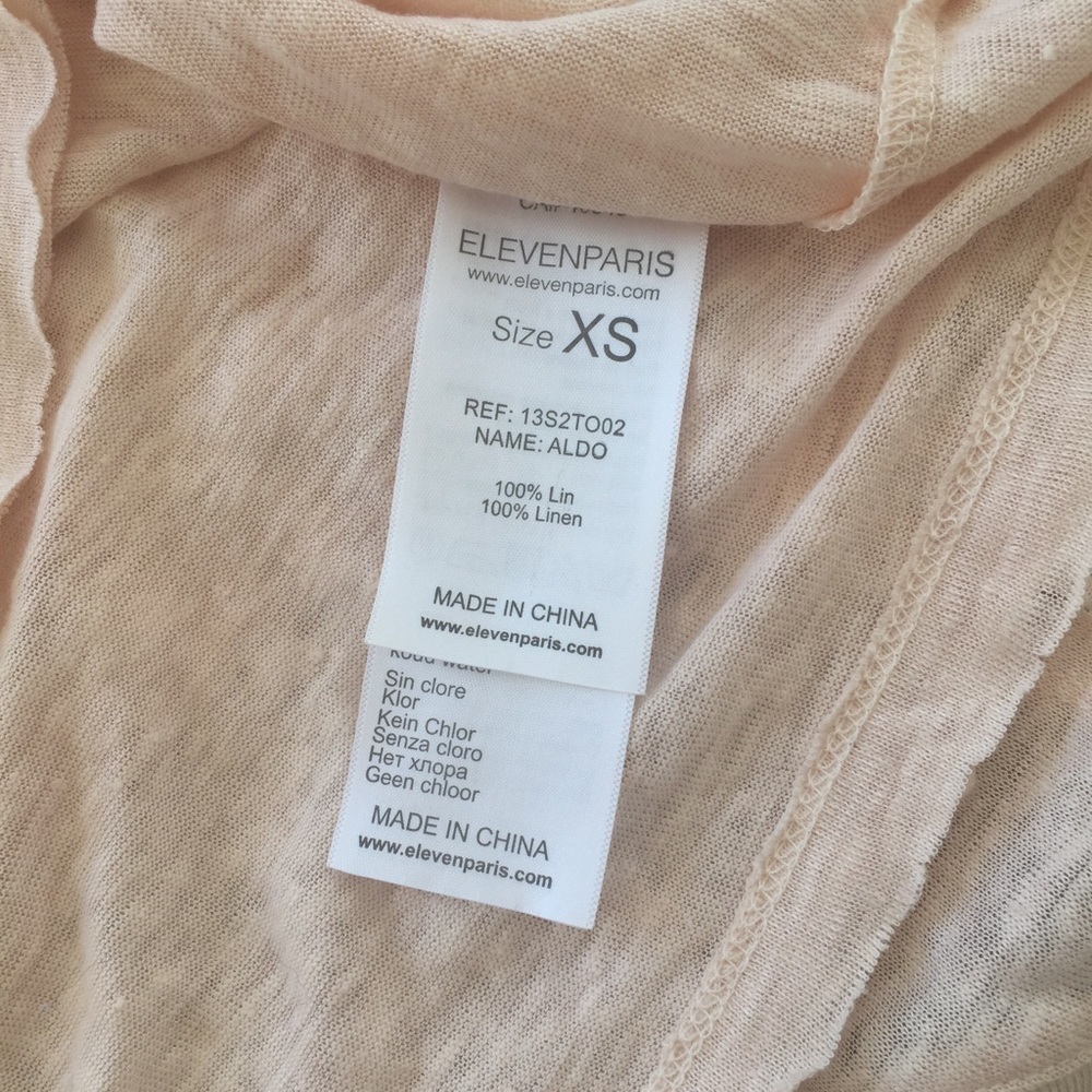 New Eleven Paris linen skull tank top xs - Picture 4 of 6